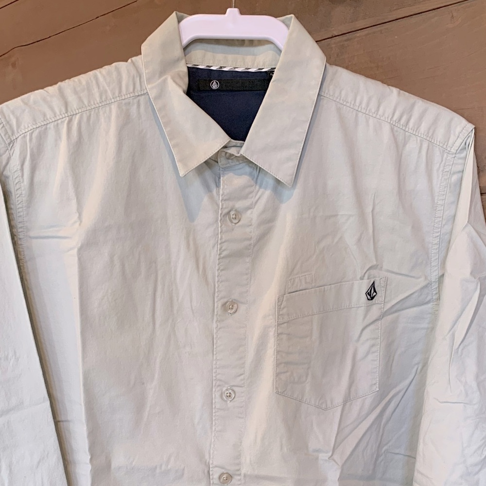 Volcom Light Sage Casual Button Down